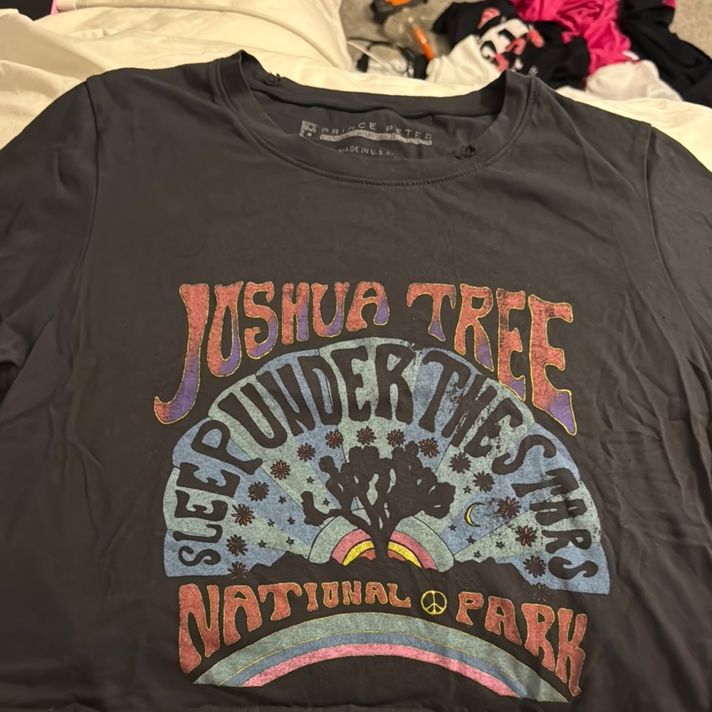 Prince Peter Collection Black Crop Top Retro Graphic-NEVER worn- little tears